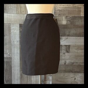 NWT! Anthropologie LAPIS black pencil skirt medium academia business casual